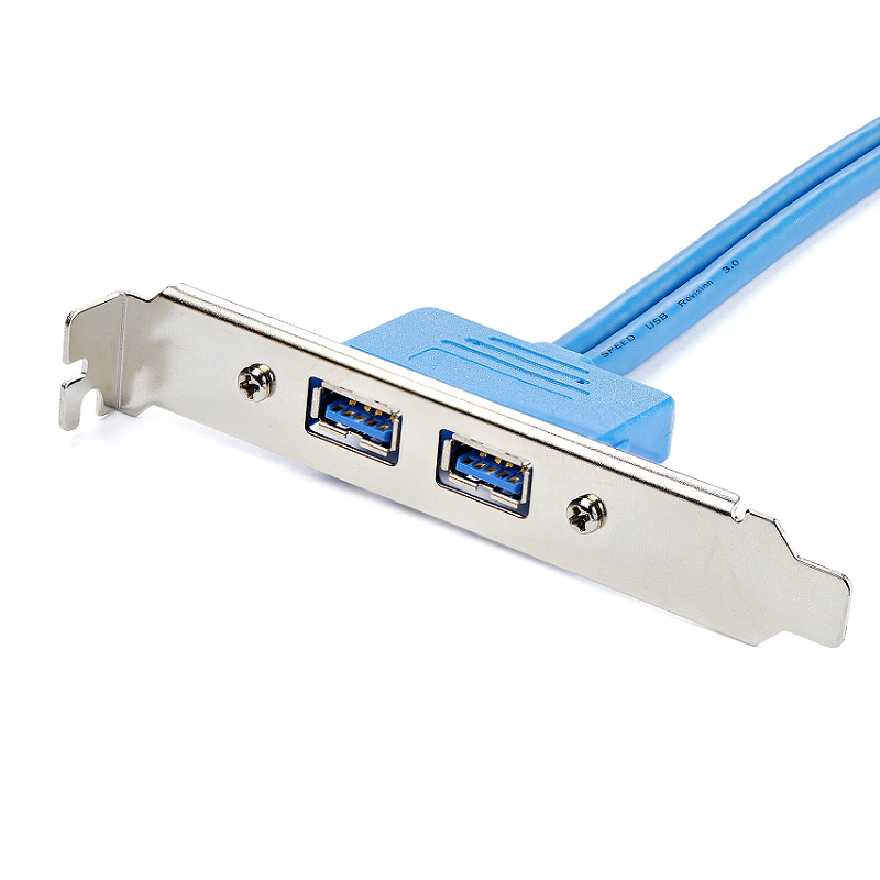 StarTech USB3SPLATE 2 Port USB 3.0 A Female Slot Plate Adapter